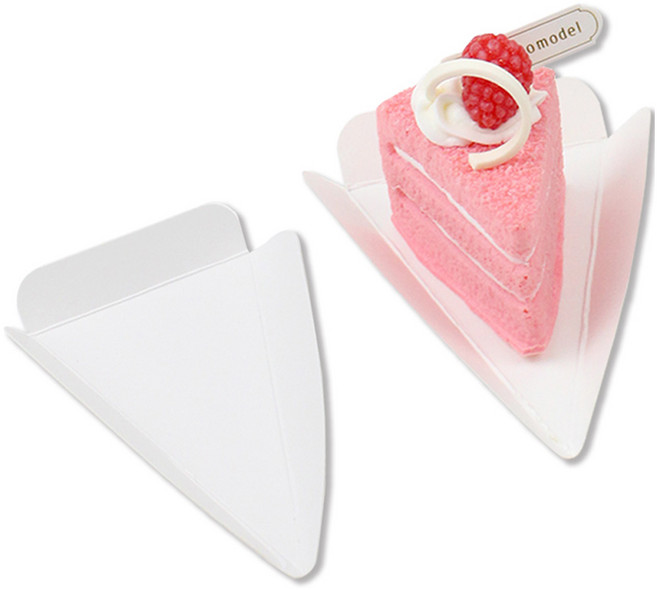 아이엔피 삼각 종이 조각 케익 받침 3호(8.4 x 10 x 2 cm), 화이트, 50개