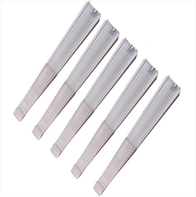 파티공구 응원 부채, 화이트, 5개