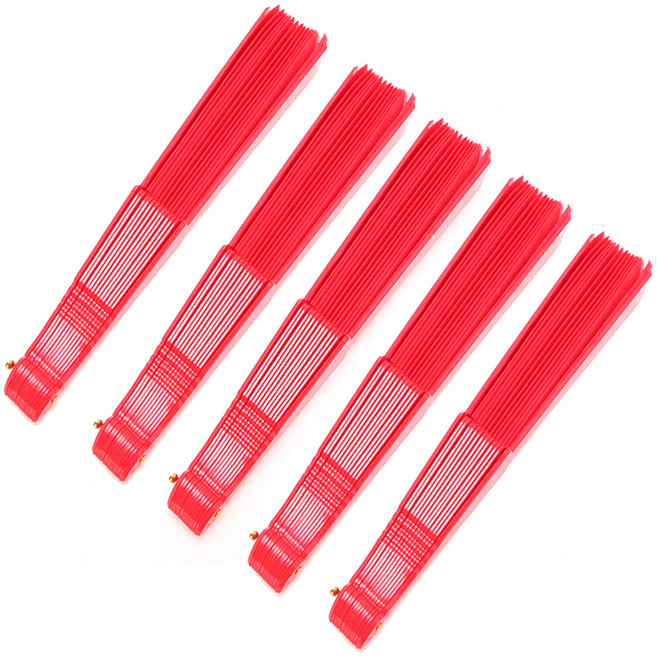 파티공구 응원 부채, 레드, 5개