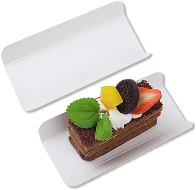 아이엔피 직사각 쿠키받침 ㄷ형 12호(12 x 4 x 2 cm), 화이트, 30개