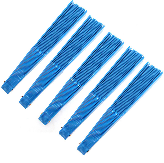 파티공구 응원 부채, 블루, 5개