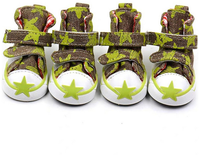 코코스튜디오 강아지 스타 운동화, 그린, 1세트