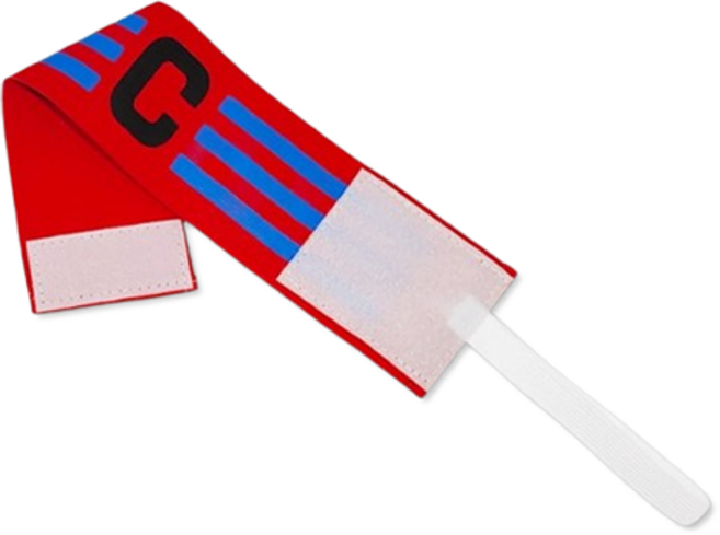 씨에스소울 스포츠 밴드형 축구 주장 완장, 레드, 1개