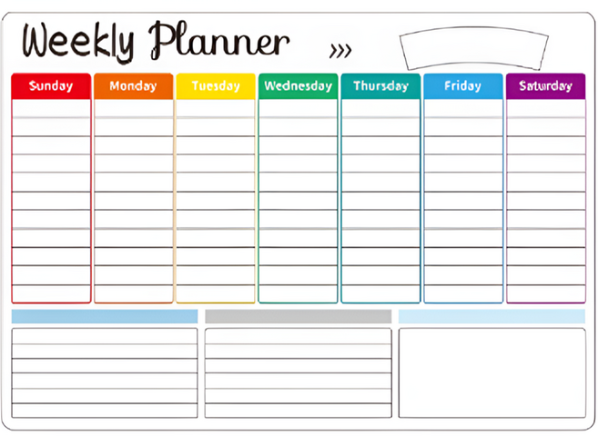 냉장고 자석 달력 위클리 A, 1개