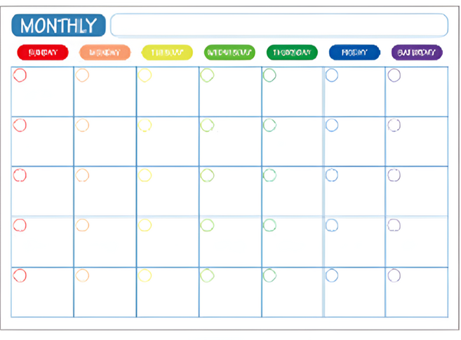 냉장고 자석 달력 먼슬리 B, 1개
