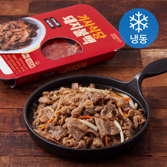 미라클 기사식당 돼지불백 (냉동), 1개, 400g
