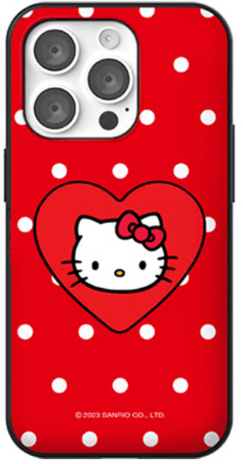 엠픽 헬로키티 러블리 하트 스마트톡 도어범퍼 휴대폰 케이스