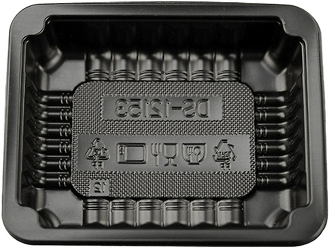 1215 시리즈 실링용기 검정 12153, 1개, 100개입