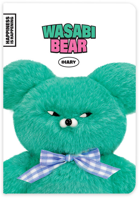 PINKFOOT Wasabi Bear 萬年日誌, 白色, 1個