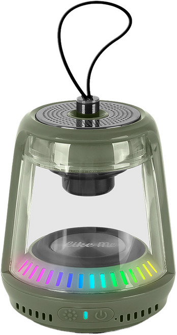 지클릭커 휴대용 미니 블루투스 스피커, BC10, 카키