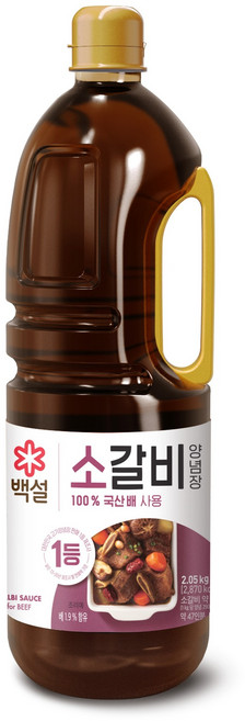 백설 소갈비 양념, 2.05kg, 1개