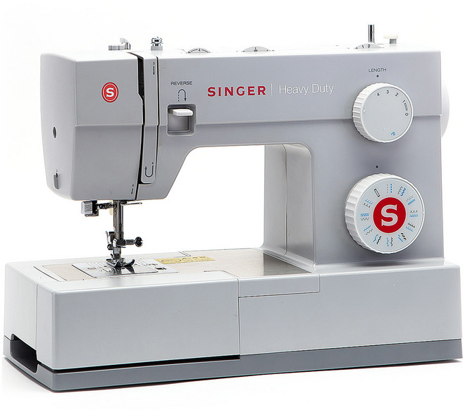 싱거 오바로크 자수 핸드 손 준공업 가정용 재봉틀 SINGER 4423 + 확장테이블 세트, 그레이