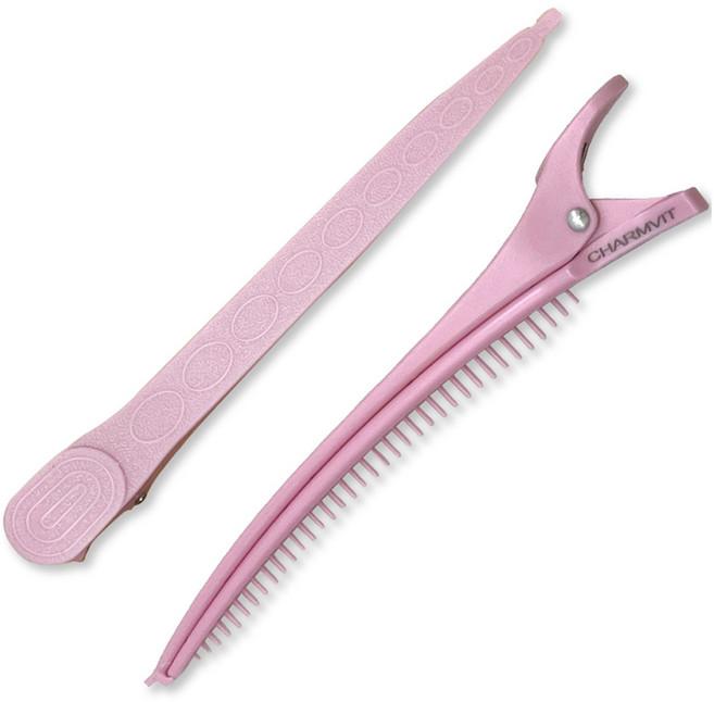 그레이거 똑딱 멀티 헤어클립, 2개, 핑크