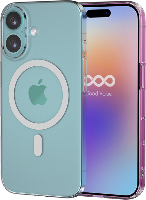 굿밸류 변색없는 에어핏 맥세이프 1mm 슬림 휴대폰 케이스