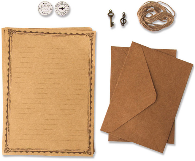 아이엔피 ACHA 빈티지 KP 편지지 세트, 5호, 1세트