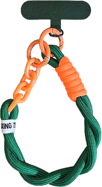 밝은리빙 도난방지 손목 스트랩 키링, 그린, 1개