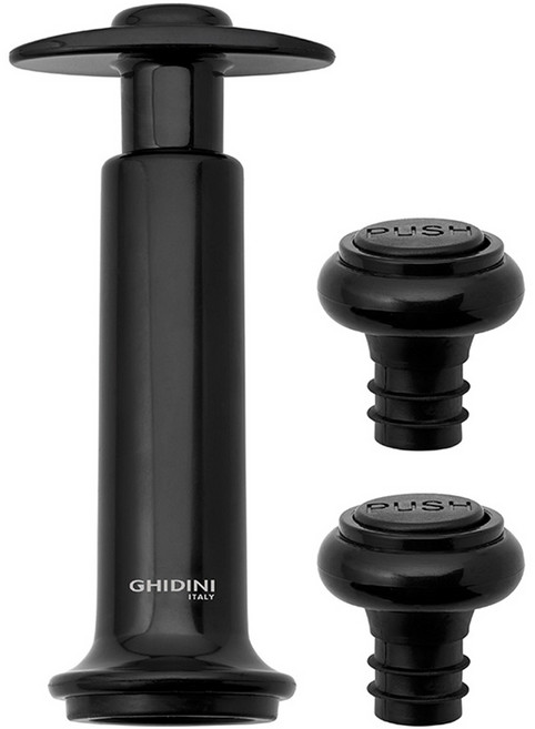 기디니 와인 진공 세이버 + 스토퍼 2p 세트, 블랙, 1세트