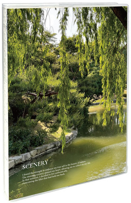 리코즈 A5 시너리 포토 모눈 노트 + PVC 커버 세트, 03 그리너리(노트), 1세트