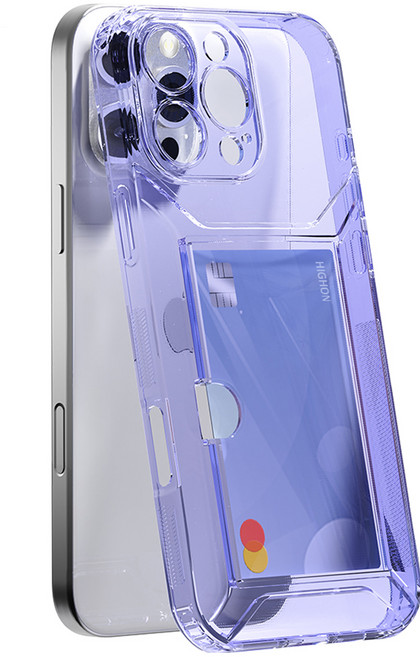 하이온 글로우커버 카드수납 투명 젤리 휴대폰 케이스