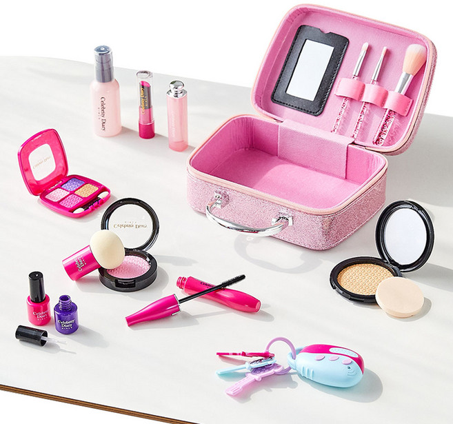모던하우스 키즈뷰티 프로페셔널 메이크업 박스 화장놀이세트, 핑크, 1세트