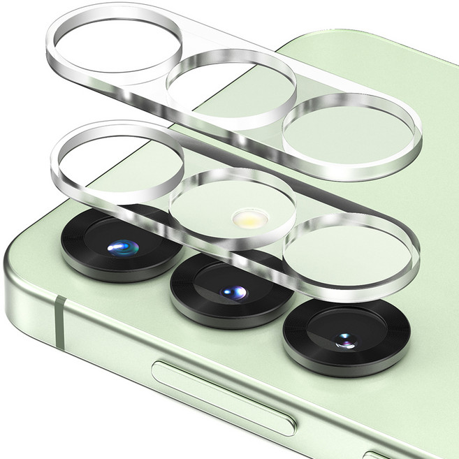 신지모루 쉴드 휴대폰 후면 카메라렌즈 강화유리 액정보호필름 2p 세트, 1세트