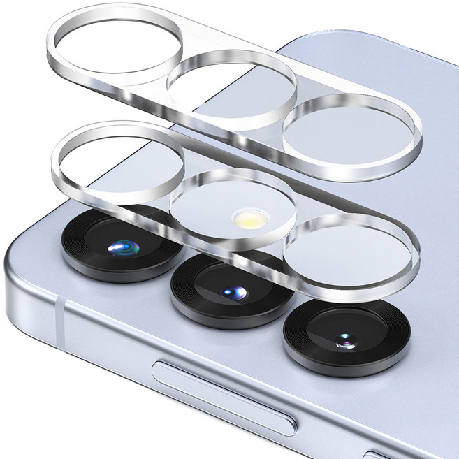 신지모루 쉴드 휴대폰 후면 카메라렌즈 강화유리 액정보호필름 2p 세트, 1세트