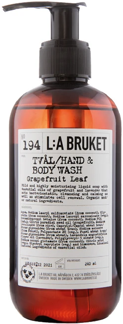 라부르켓 핸드 & 바디워시 그레이프프룻 리프, 1개, 240ml - 쿠팡