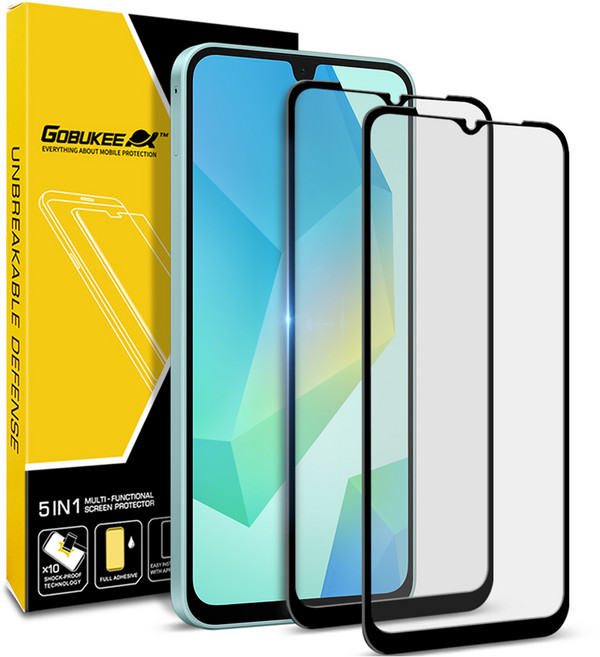 고부기 풀점착 풀커버 9H 고경도 강화유리 휴대폰 액정보호필름 2p, 1세트