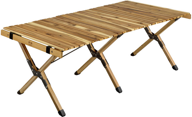 휴겔 롤테이블 내츄럴, 우드