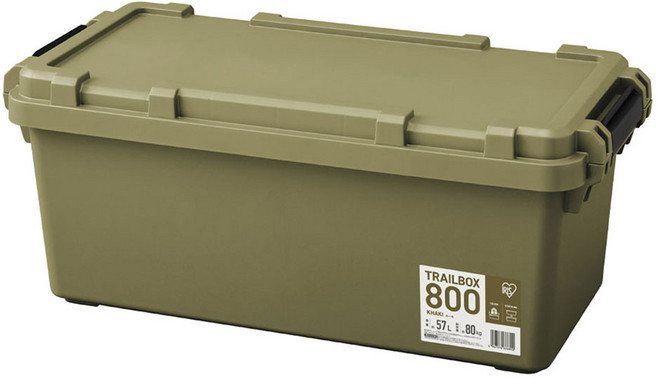 휴겔 트레일 박스 57L, 카키, 1개
