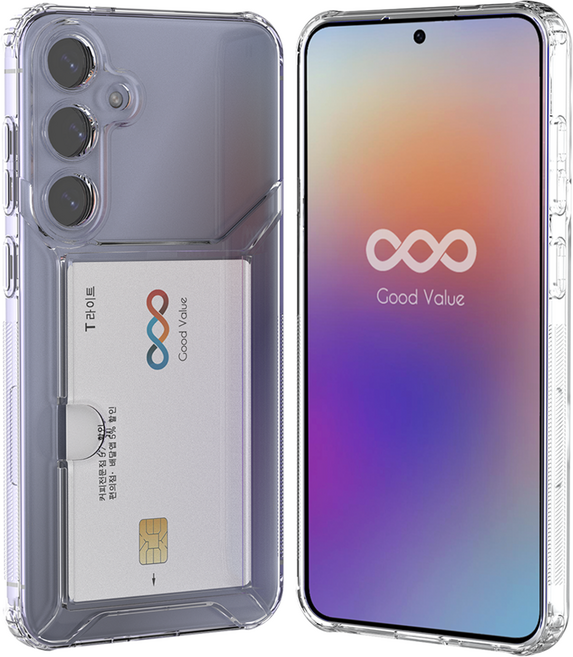 굿밸류 클린핏 카메라보호 2장 카드 휴대폰 케이스