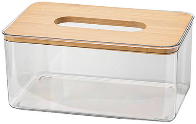 키친타올 티슈 케이스, 투명, 1개