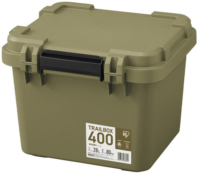 휴겔 트레일 박스 28L, 카키, 1개