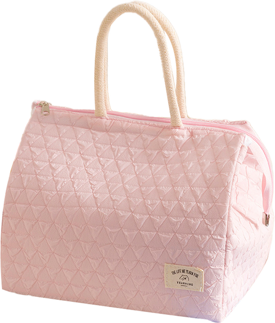 미소로운 예쁜 마카롱 도시락가방, 핑크, 1개