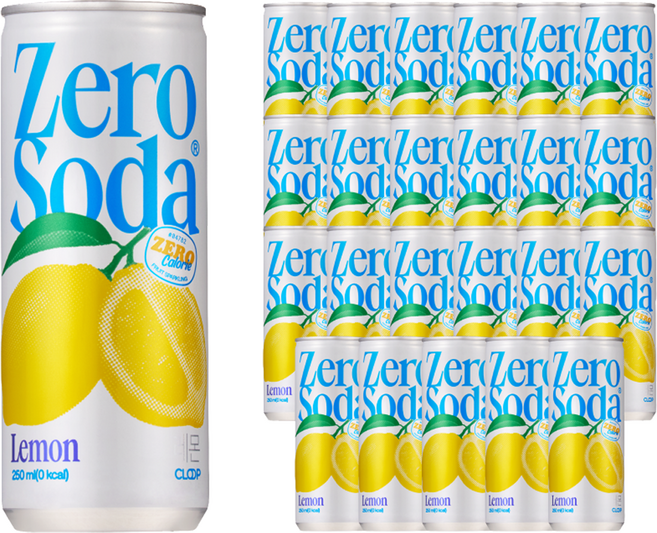 클룹 제로소다 레몬, 250ml, 24개
