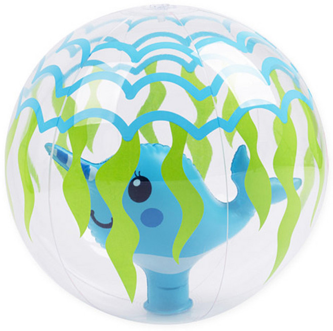 comet 沙灘球, 1顆, 41cm, 透明海豚