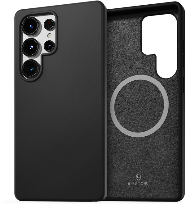 신지모루 맥세이프 소프트그립 실리콘 컬러 휴대폰 케이스