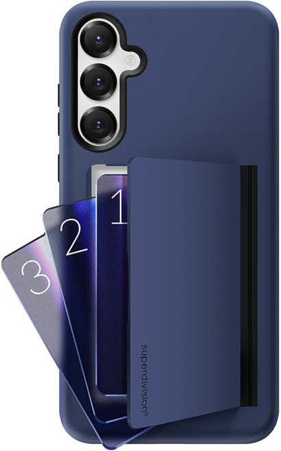 슈퍼디비전 3장 카드 수납 밸런스 듀얼 레이어 범퍼 휴대폰 케이스