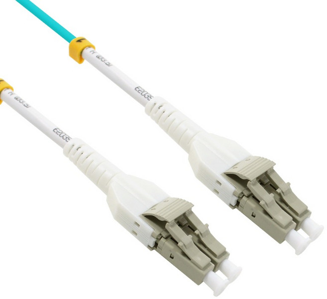넥시 광점퍼코드 광케이블 NX-OM3 Uniboot-LC-LC-2C-MM NX430, 아쿠아, 1개, 10m