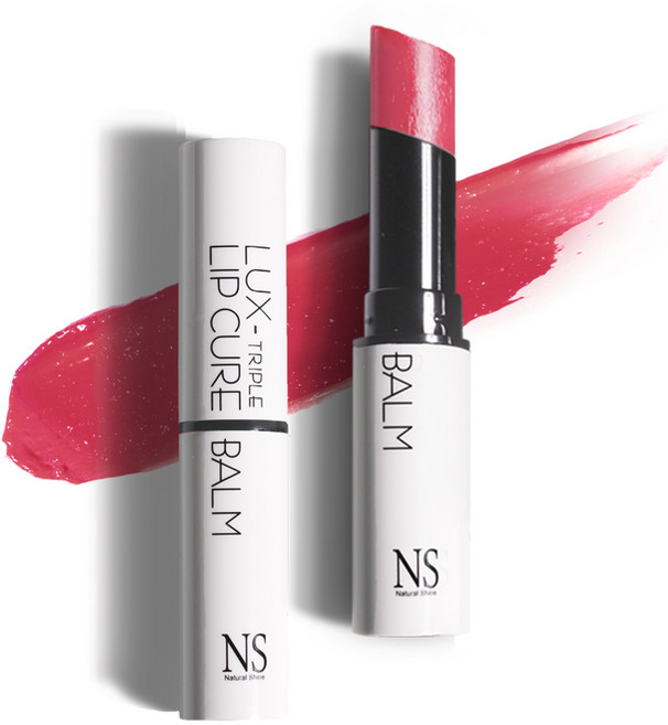 네츄럴샤인 럭스 트리플 글로시 립큐어밤, 06 래빗로즈, 5g, 1개