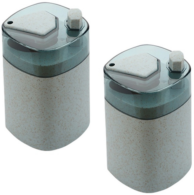 구디푸디 원터치 자동 이쑤시개통, 블루, 2개