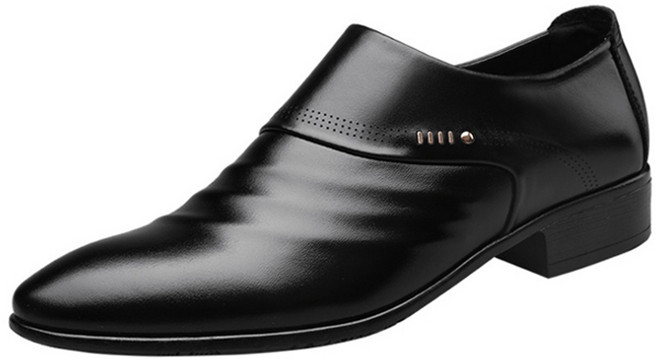 Basic Step男款無鞋帶懶人樂福正裝皮鞋 EF113