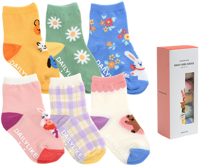 데일리라이크 유아용 삭스 6종 세트