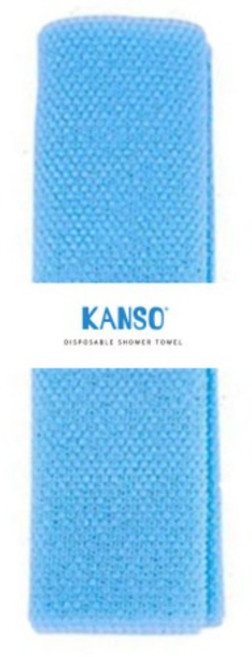 KANSO 더 도톰한 일회용 샤워타올, 블루, 1개입, 50개