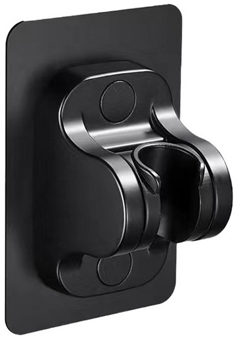 블랙조인 각도조절 무타공 샤워기 홀더, 블랙