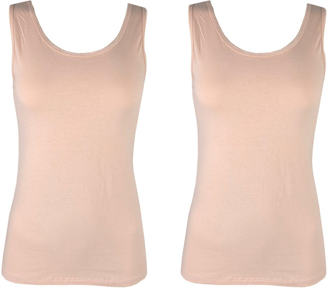 올리비아바비 국내산 베이직 면스판 나시 2p