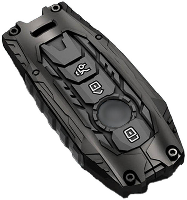 CRONICLE Shieldline 高級賓士專用 GLS / GLE / GLC / E-Class / S-Class 金屬鑰匙殼 B型 方形, 單一商品, 夜幕灰
