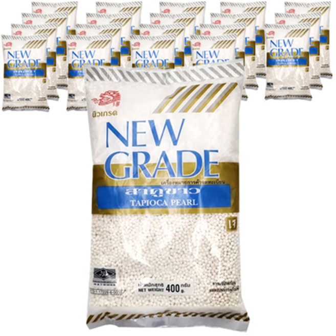 뉴그레이드 타피오카 미니펄 화이트, 400g, 1개입, 20개