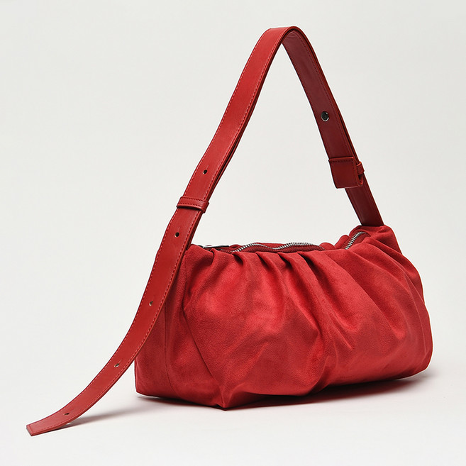 ALICE MARTHA Erin 皮革斜背包, 紅色