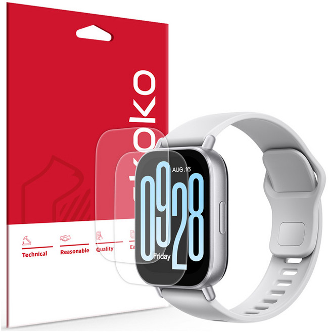스코코 초고화질 트루컬러 AR 스마트워치 액정보호필름 2p 세트, 1세트